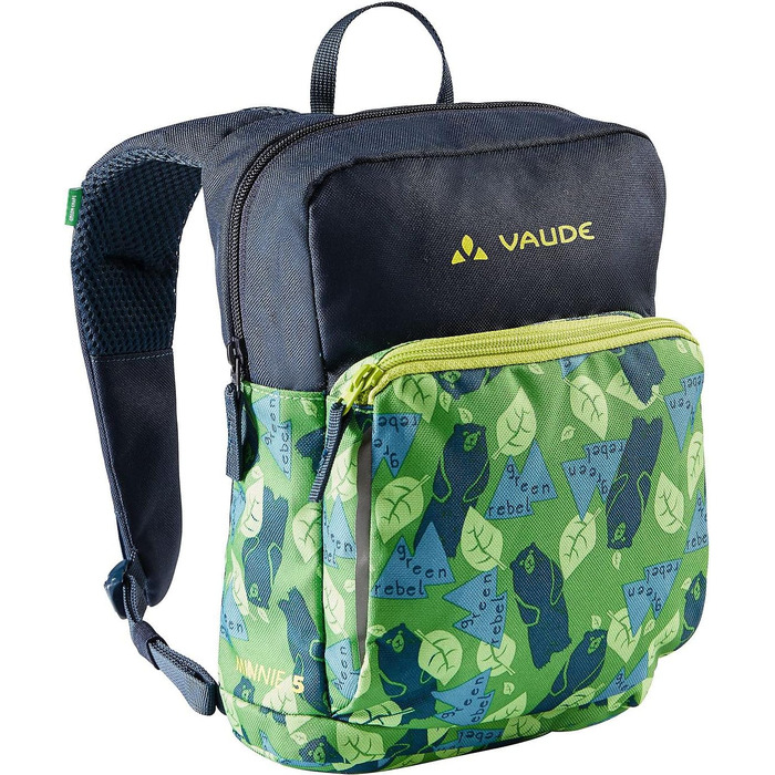 Дитячий рюкзак VAUDE Minnie 5 л для хлопчиків і дівчаток, зелено-синій, водонепроникний, з відділенням для речей і світловідбивачами, для походів та дитсадка