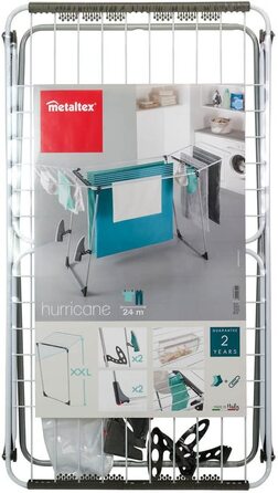 Сушарка для білизни Metaltex Hurricane XXL, 24 м, метал