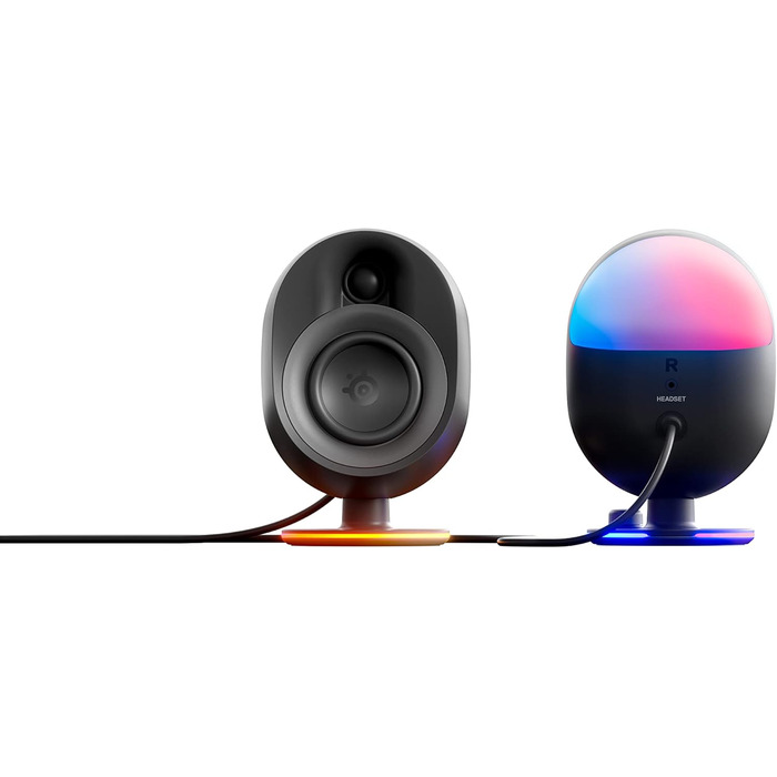 SteelSeries Arena 7 - 2.1-канальна акустична система для геймінгу з RGB підсвічуванням, чорна
