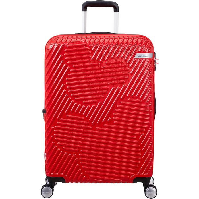 Валіза American Tourister Mickey Clouds, розширювана, 66 см, 63/70 л, червона, на колесах, середня