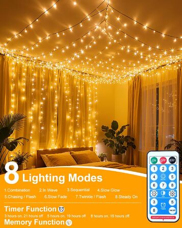 Світлодіодна гірлянда Kinamy для вулиці на батарейках, 20м (2x10м), 100 LED, акумулятор 3600mAh, перезарядна