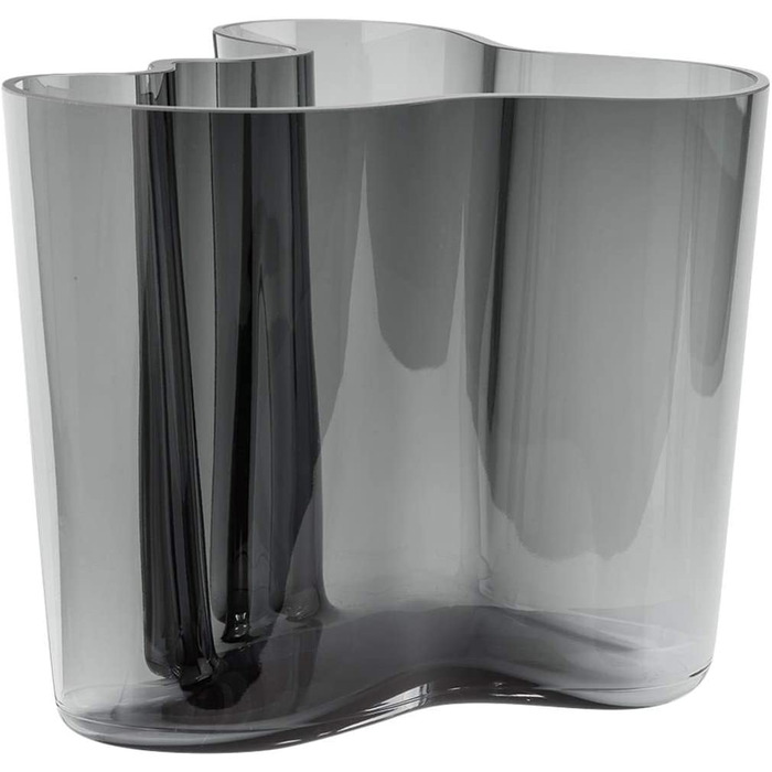 Ваза Iittala Aalto 160 мм сіра скляна