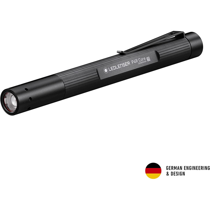 Ліхтарик Ledlenser P4R Core, LED, 200 люмен, акумуляторний, фокусування, 3 режими, 95 м, USB, кліпса, ручка