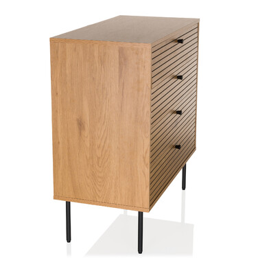 Комод LINNO K 80x40x85 см 4 шухляди дуб hjh LIVING