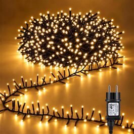 Світлодіодна гірлянда Joomer Cluster LED для вулиці, 12м, 800 LED, теплий білий колір