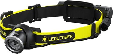 Ліхтар налобний Ledlenser iH8R, 600 люмен, акумуляторний, з кріпленням на шолом і чохлом, USB-зарядка, для професіоналів