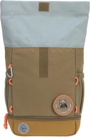Дитячий рюкзак LÄSSIG Rolltop, водовідштовхувальний, 11 л, з грудною стяжкою, оливковий колір