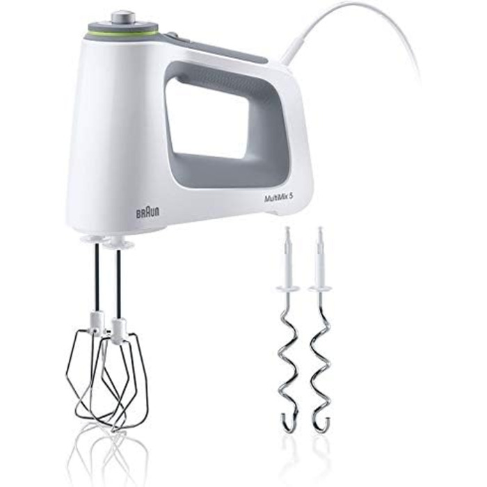 Міксер ручний Braun MultiMix 5 HM51.00WH білий, 750 Вт, 9 швидкостей, нержавіюча сталь