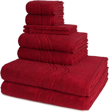 Набір рушників Ross Cashmere Feeling 8 шт антрацит: 2 пральних, 2 гостьових, 2 душових, 2 для рук