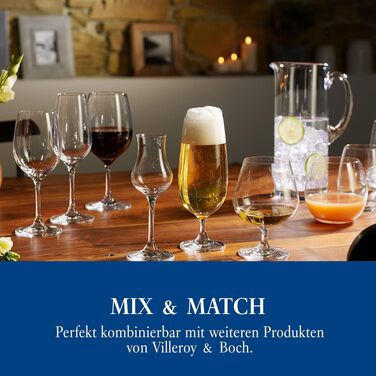 Набір склянок для води Villeroy & Boch Entrée, кришталеве скло, 300 мл, 4 шт., прозорі