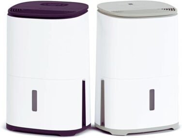 Meaco MeacoDry Arete® Two 25L: Повітряний осушувач та очищувач з HEPA-фільтром H13, Wi-Fi, інтелектуальні режими (сушка білизни, енергозбереження, тихий режим), гарантія 5 років (Колір: Pebble)