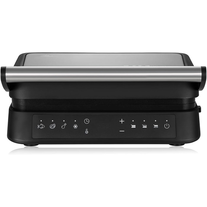 Електрогриль-тостер ZEEGMA Grill Chef 3.0 2-в-1, 2000 Вт, керамічне антипригарне покриття, регульована температура та кут нахилу, можна мити в посудомийній машині