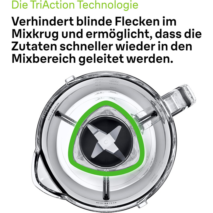 Блендер Braun PowerBlend 1 JB1050WH білий - скляна колба 1.5л, 600 Вт, подрібнювач, для смузі та льоду
