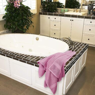 Рушники для ванни Utopia Towels, набір 4 шт, 100% бавовна, 600 г/м², швидковисихаючі, дуже вбираючі, м'які, рожеві, 68.6x137.2 см