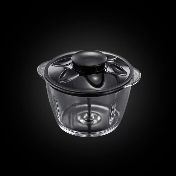 Електричний міні-подрібнювач Russell Hobbs Desire (24660-56) для овочів, фруктів та м'яса, скляна чаша 500 мл з кришкою для зберігання, червоний