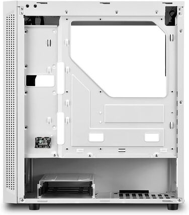 Корпус для ПК Sharkoon RGB Slider білий з підсвіткою, ATX, USB 3.0, скляна панель