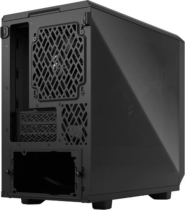 Корпус Fractal Design Meshify 2 Nano Black TG Dark Tint, скляна панель, чорний, компактний формат, для ігрового ПК