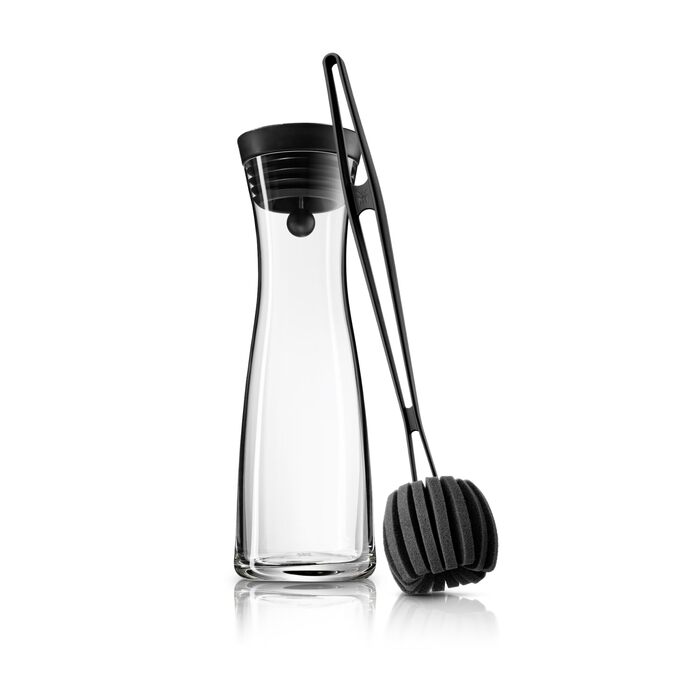 Скляний глечик для води WMF Basic 1л з силіконовою кришкою CloseUp та щіткою для чищення