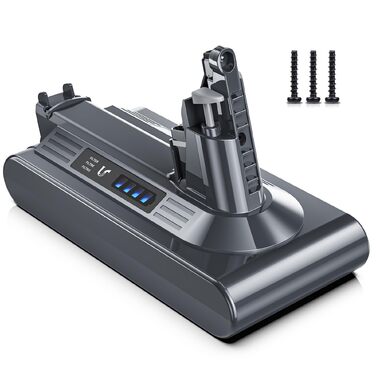 Акумулятор Keenstone V8 8000mAh для Dyson SV10 V8 Absolute Animal Motorhead Fluffy: Замінний акумулятор + 3 фільтри