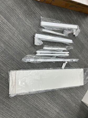 Стіл для роботи з регулюванням висоти 120×60 см, білий, ручне керування, стільниця з ДСП стійка до подряпин і забруднень, посилена металева рама з вуглецевої сталі