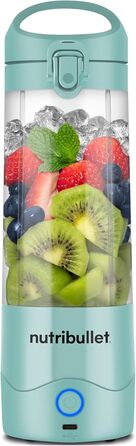 Портативний блендер nutribullet 475 мл, без BPA, USB-C, багатофункціональний, блакитний