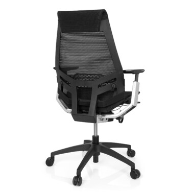 Офісний крісло GENIDIA SMART BLACK CM сітка чорний AL Chrom hjh OFFICE