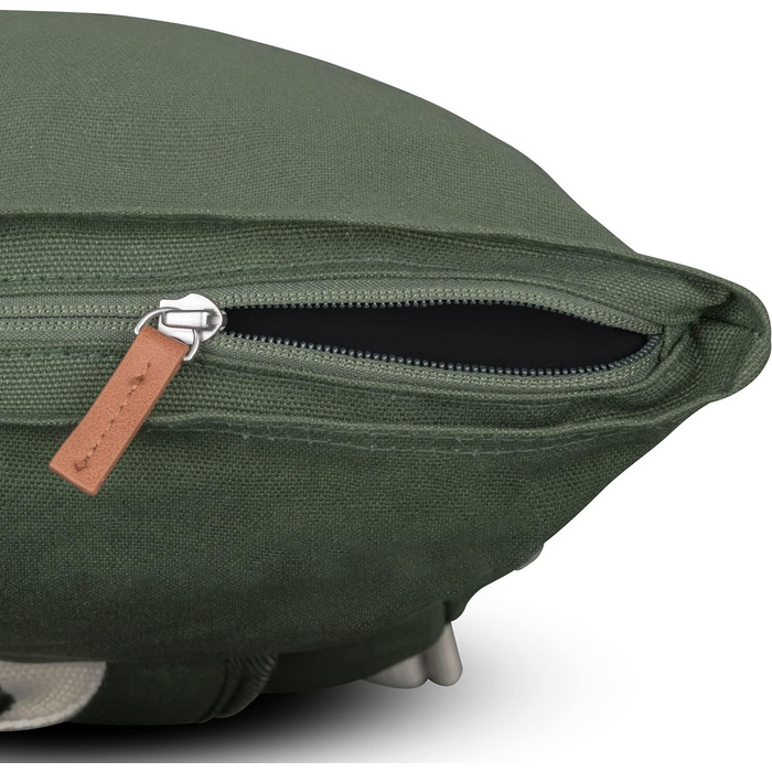Рюкзак Johnny Urban Rolltop Adam Large для жінок і чоловіків, відділення для ноутбука 16'', міцний водовідштовхувальний бавовняний канвас, зелений