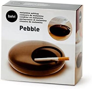 Преміум попільничка Balvi Pebble з кришкою, чорна