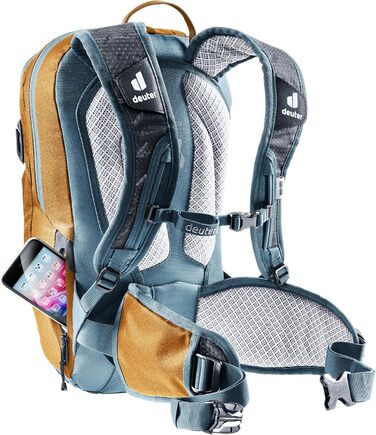 Дитячий рюкзак Deuter Attack 8 Jr з протектором, 8 л, кориця-блакитний, унісекс