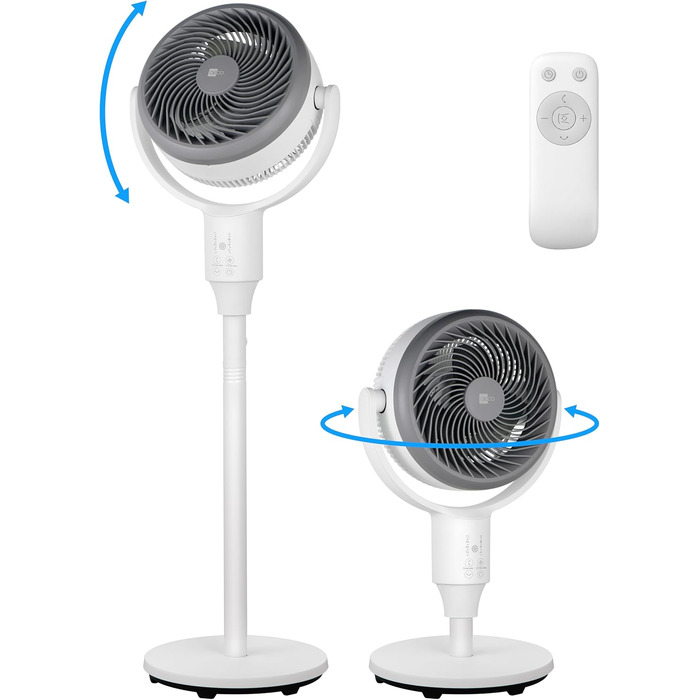 Вентилятор підлогово-настільний aeco AirX-Flow 100 з осциляцією 85° та 3 швидкостями