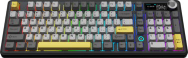 Бездротова механічна клавіатура Ajazz AK980 V2 Maillard Switch Black (AK980-V2-M-BGY)