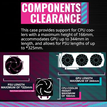 Корпус для ПК Cooler Master TD300 Mesh Mini-Tower для Micro-ATX та Mini-ITX, ігровий корпус з високим повітряним потоком, 2 ARGB вентилятори 120 мм, бічна панель із загартованого скла, знімна кришка, ARGB/PWM-хаб