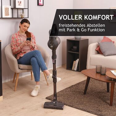 Бездротовий пилосос Hoover HF103X Flex без мішка, з гнучким з'єднанням, XL контейнер для пилу, до 120 м², насадка-щіточка та паркувальна функція