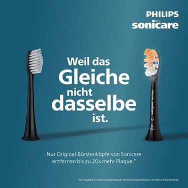 Смінні насадки для електричної зубної щітки Philips Sonicare A3 Premium All-in-One, чорні, 6 шт, HX9096/88