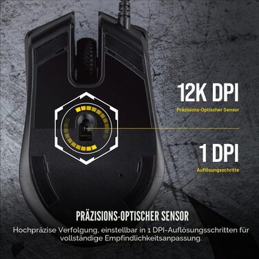 Ігрова миша Corsair Harpoon PRO RGB FPS/MOBA, оптична, дротова, чорна