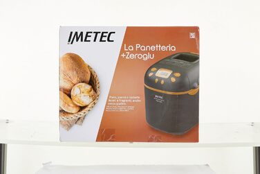 Хлібопічка Imetec La Panetteria +Zeroglu для хліба, чіабати, булочок і кексів з натурального та безглютенового борошна, 20 програм, 2 лопатки, контроль температури, з рецептурником