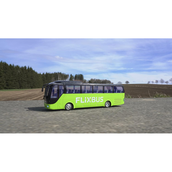 Автобус на радіокеруванні Carson FlixBus 2.4GHz, іграшка для дітей від 8 років, колірний, час роботи до 60 хв