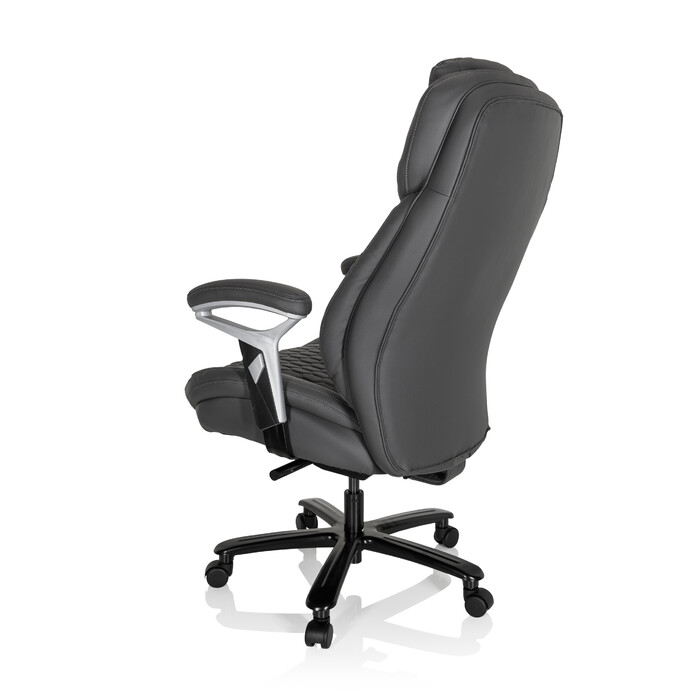 Крісло для керівника XXL PULLMANN штучна шкіра матова сіра hjh OFFICE
