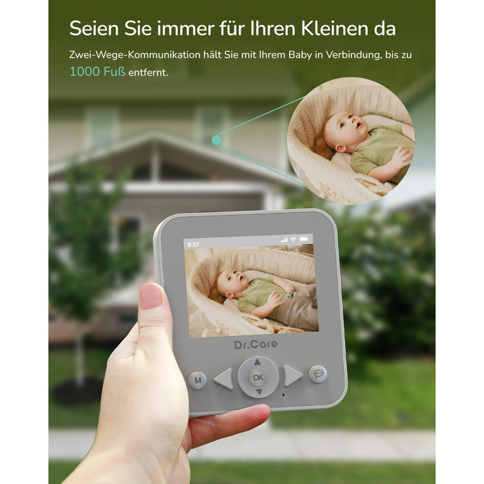 Відеоняня Dr.Care з камерою та монітором 2.8