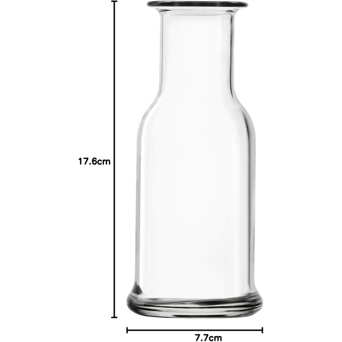 Набір скляних карафнів Stölzle Lausitz Purity, 500 мл, 6 шт. — Скляні графи для води, лимонаду та вина, ударостійкі та придатні для посудомийки, прозорі