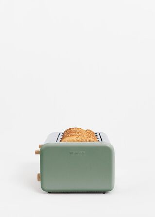 Тостер CREATE TOAST Retro Doble Салатовий - 6 режимів, підігрів, розморожування, термостат, 750W