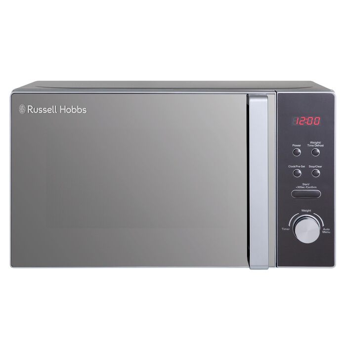 Компактна мікрохвильова піч Russell Hobbs RHM2076S, 800 Вт, 20 л, срібляста