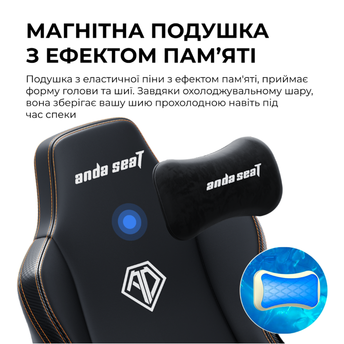 Крісло ігрове Anda Seat Kaiser 3E Dark Grey Fabric Size XL