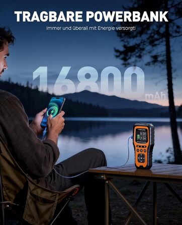 Бустер для авто TREKURE 7000A: Пусковий пристрій 12V з тестером акумулятора та OBD2 діагностикою для бензинових та дизельних двигунів до 10.0L, з LED-ліхтарем