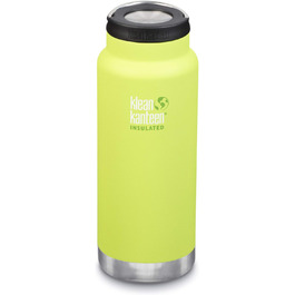 Термос Klean Kanteen TK Wide 946 мл, вакуумний, Juicy Pear, кришка Loop, нерж. сталь