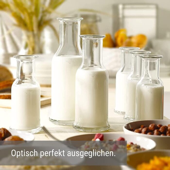 Набір скляних карасів Stölzle Lausitz Purity (6 шт.), 500 мл, прозорі — універсальні графини для води, лимонаду та вина, стійкі до ударів, підходять для посудомийки