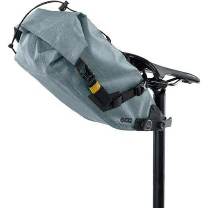 Велосипедна сідельна сумка EVOC SEAT PACK BOA WP 16 л, водонепроникна, сталева, з компресійними ременями та багатофункціональними кріпленнями