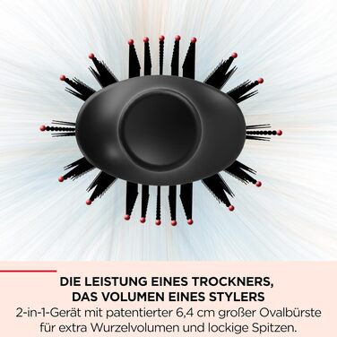 Revlon One-Step Volumiser Plus RVDR5298E - професійний фен-щітка з кераміко-титановою пластиною та турмаліновою іонізацією для об'єму та укладки