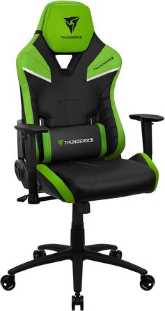 Ігрове крісло ThunderX3 TC5, ергономічне, для комп'ютера, до 150 кг, чорне/зелене