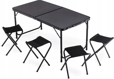 Туристичний стіл Outtec, 60 x 120 x 54,5 см, чорний